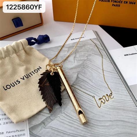 louis vuitton locket necklace|louis vuitton whistle necklace.